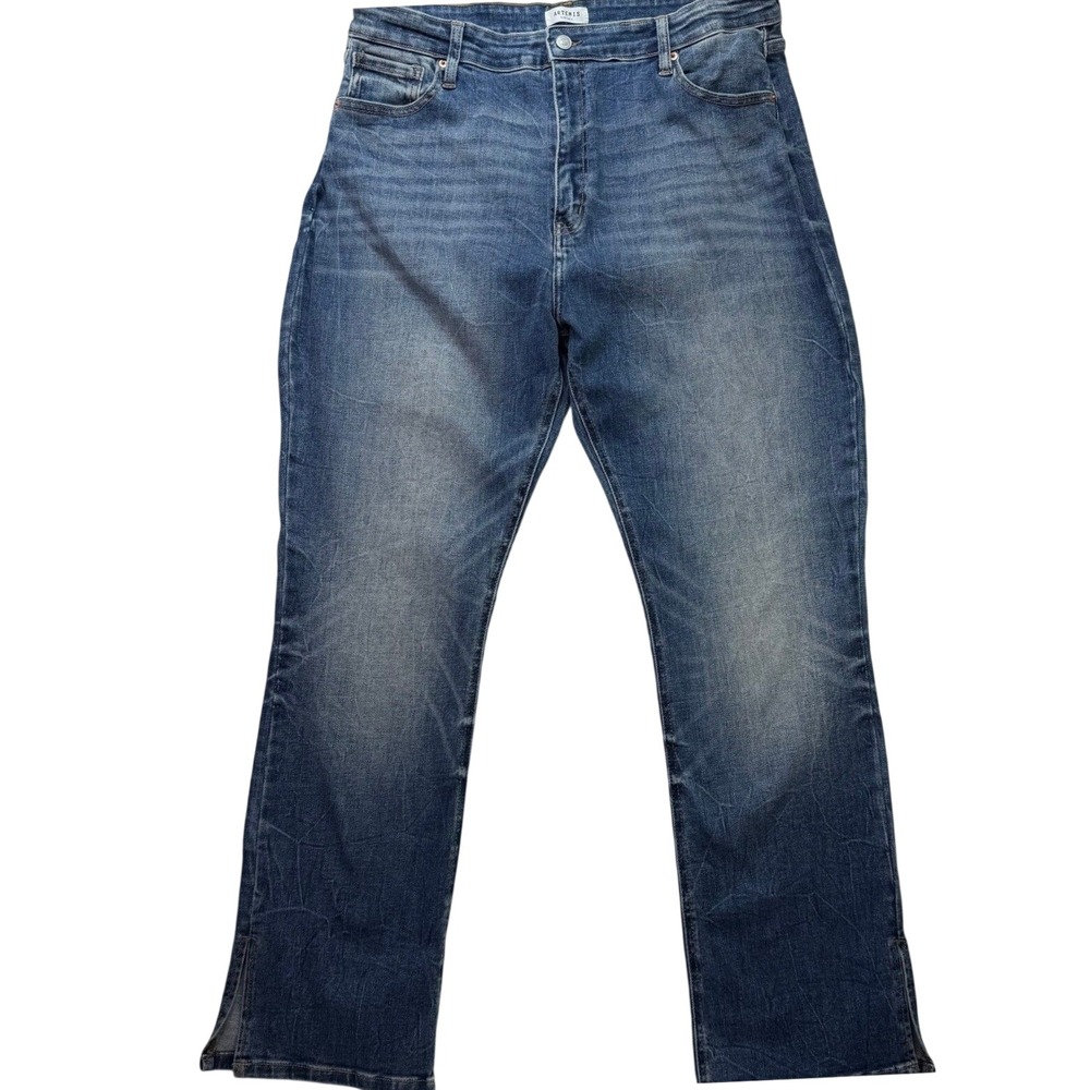 Artemis Vintage Jeans Straight Leg Tummy Control Blue Womens 20 AFD001BTM-P